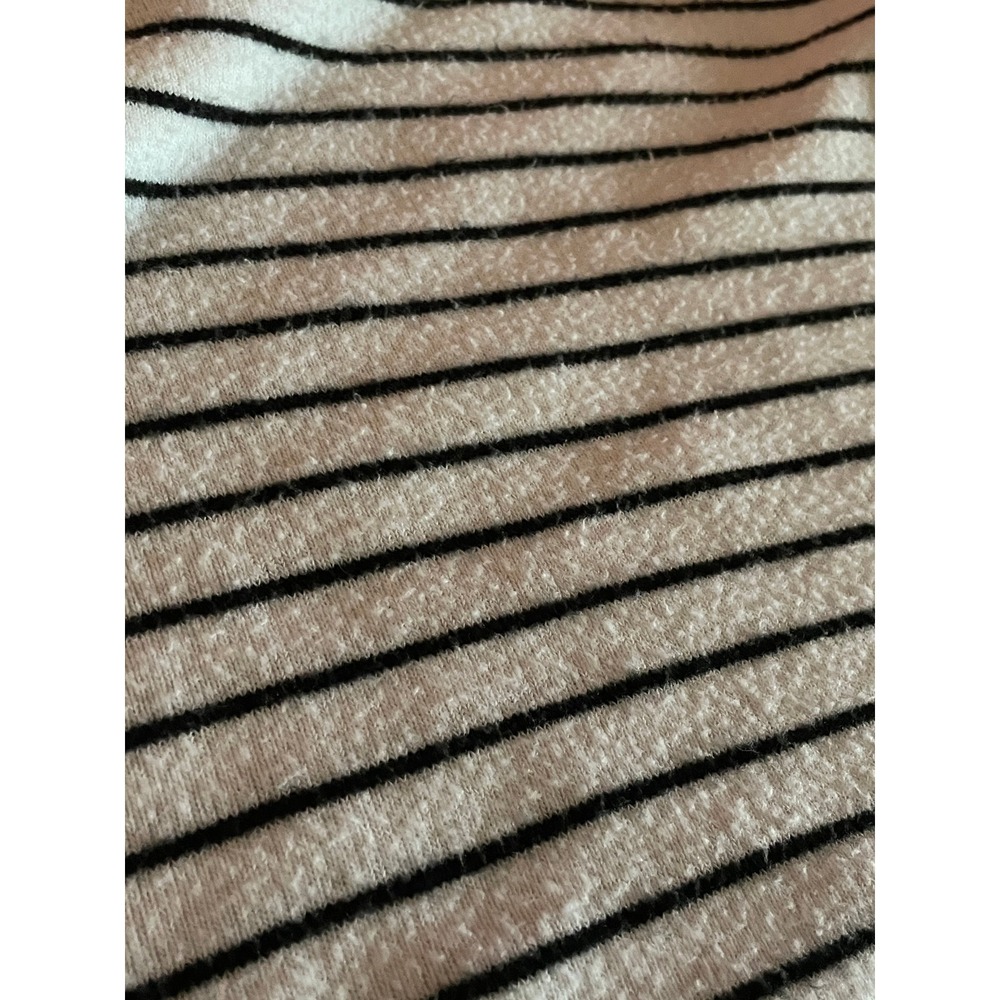 Californian Stitch Black & White Striped Cropped Hoodie Size M - Picture 7 of 7